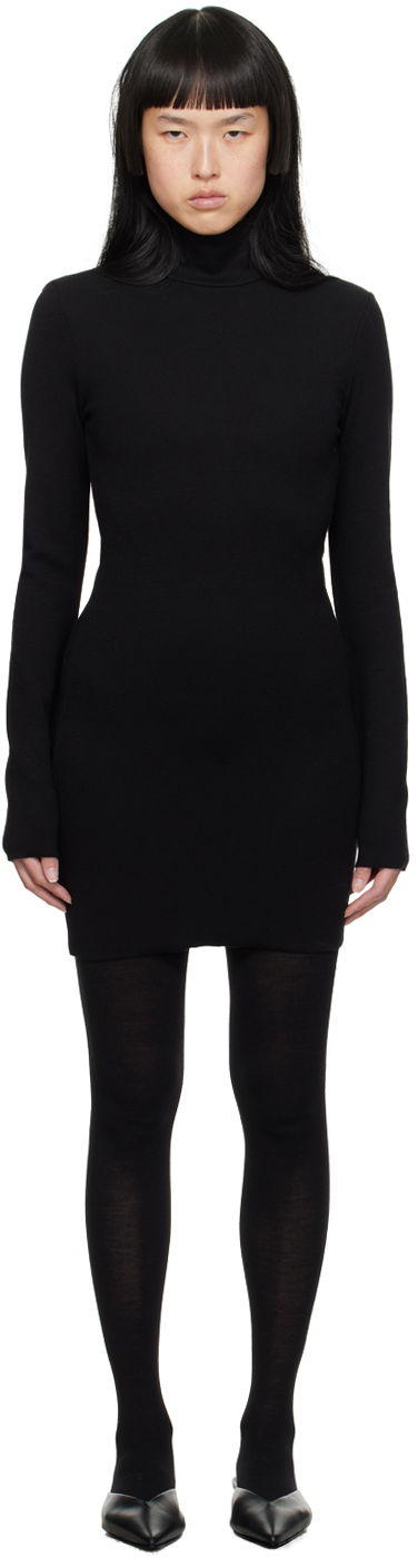 Pокля AMI Turtleneck Minidress Черно | FDR007.JE0024, 0