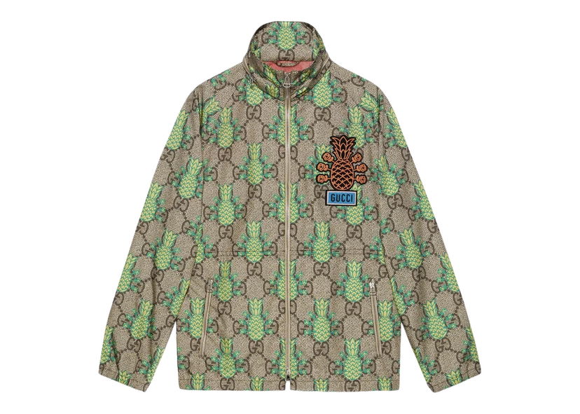 Яке Gucci Pineapple GG Print Jacket Green Зелено | 672807 ZAIES 2370