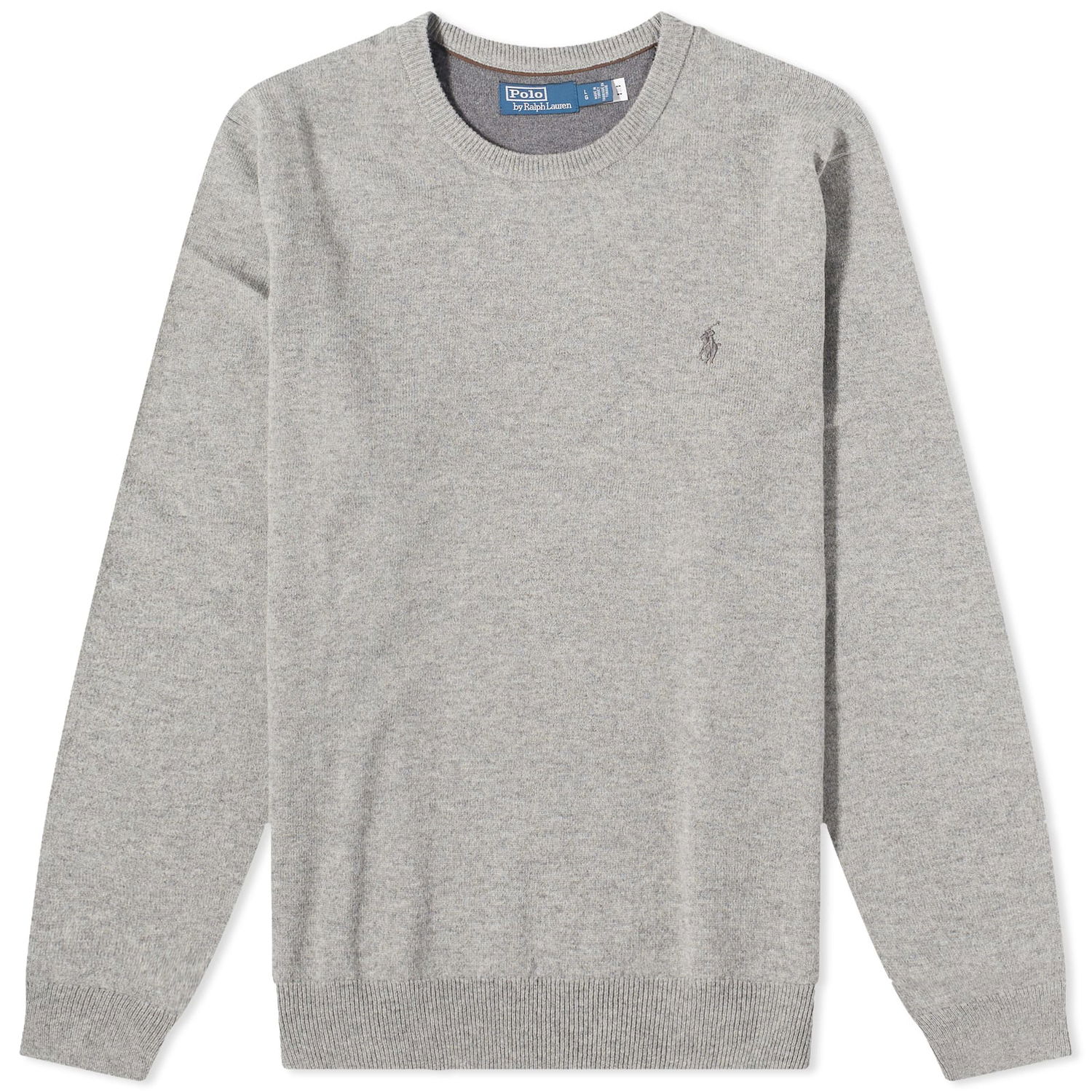 Суитчър Polo by Ralph Lauren Polo Ralph Lauren Men's Lambswool Crew Knit Fawn Grey Heather Сиво | 710876714007, 0