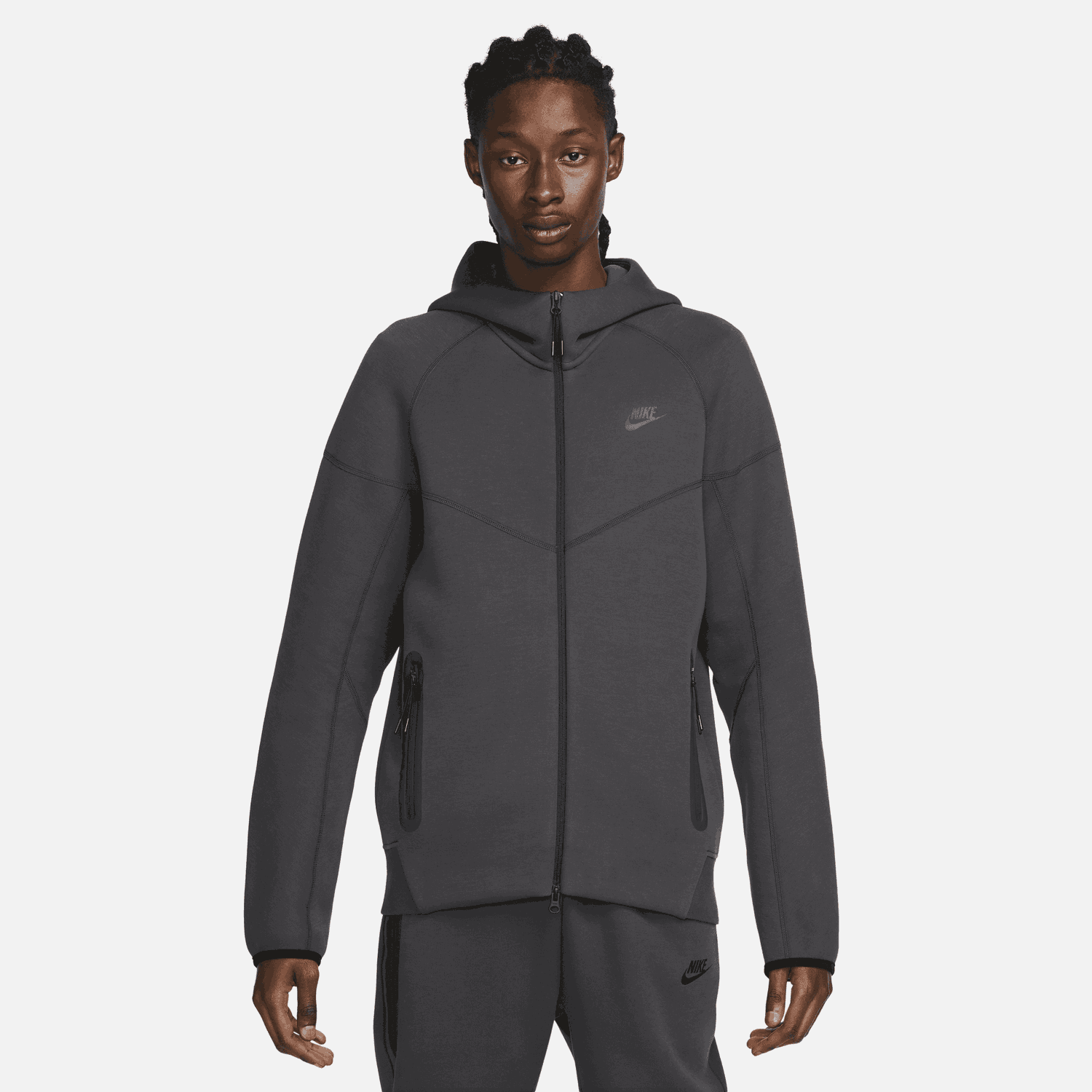 Суитчър Nike Sportswear Tech Fleece Windrunner Full-Zip Hoodie Сиво | FB7921-060, 1