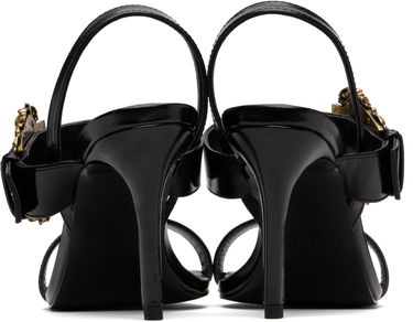Кецове и обувки Versace Versace Jeans Couture Baroque Buckle Emily Sandals Черно | E79VA3S71_EZSC35, 1