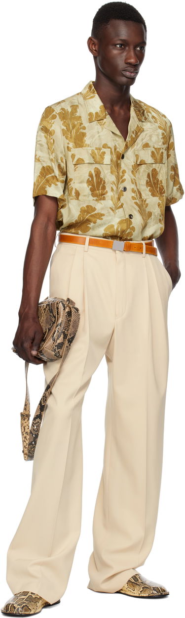 Чанта през рамо Dries Van Noten Dries Van Noten Snakeskin Crossbody Bag Бежово | 251-021512-397, 3