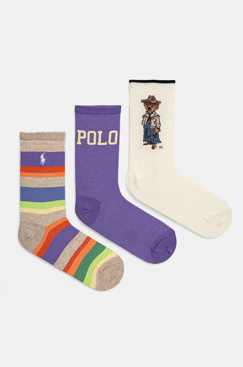 Чорапи Polo by Ralph Lauren Socks 3-pack Многоцветен | 455955248