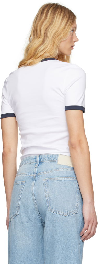 Тениска rag & bone Rag & Bone Mia Ringer T-Shirt Бяло | WCC25ST026W327, 2