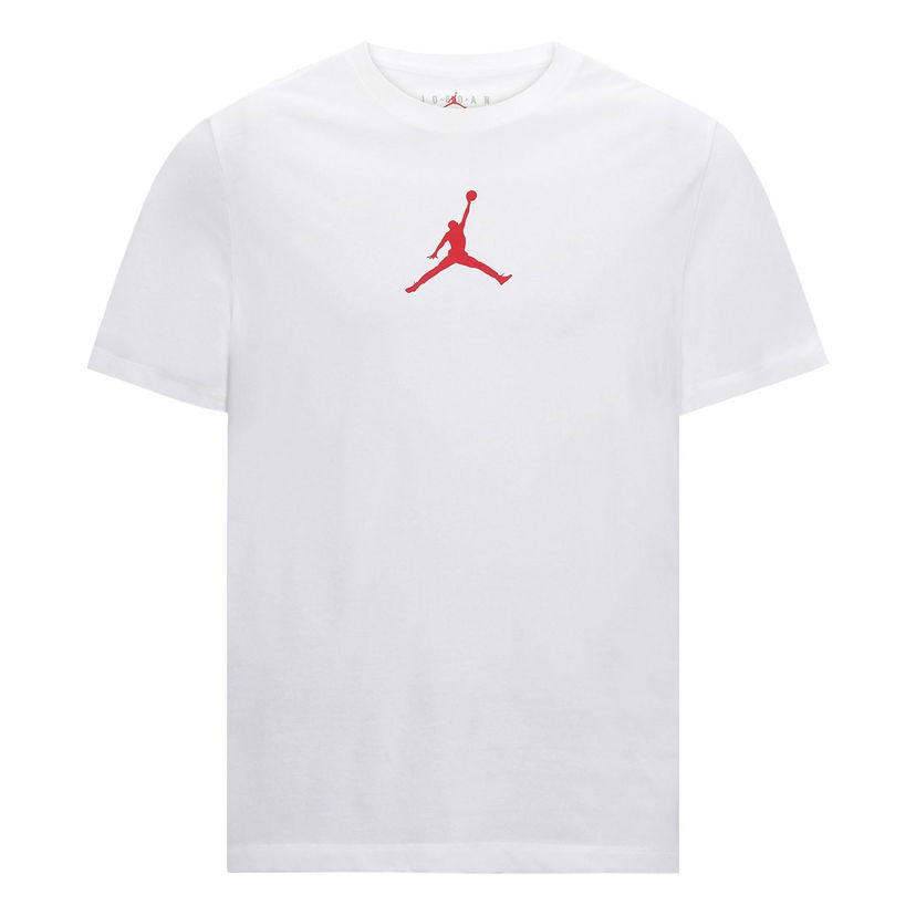 Тениска Jordan Jumpman Crew-Neck Short Sleeve T-Shirt Бяло | CW5191-101