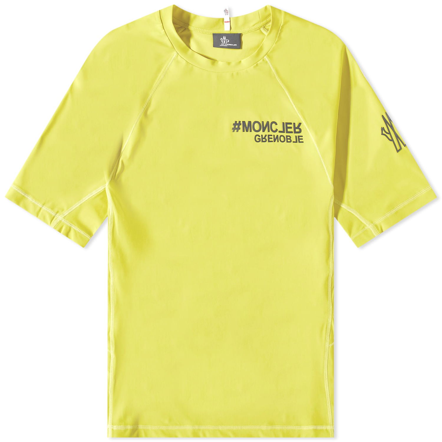 Тениска Moncler Grenoble Technical Embossed Logo Tee Жълто | 8C000-03-829JP-8LK, 0