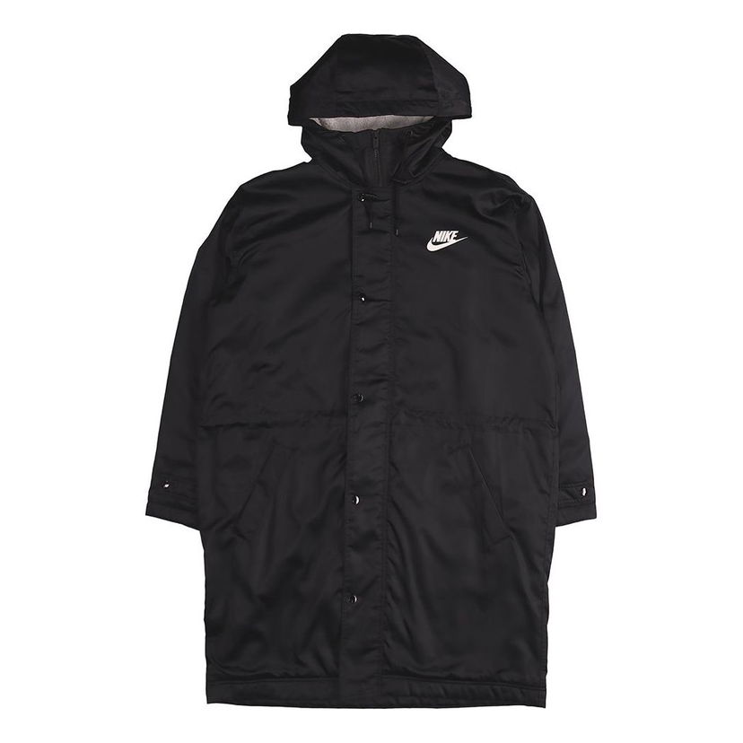 Дъждобран Nike Logo Hooded Padded Jacket Черно | BV4695-010