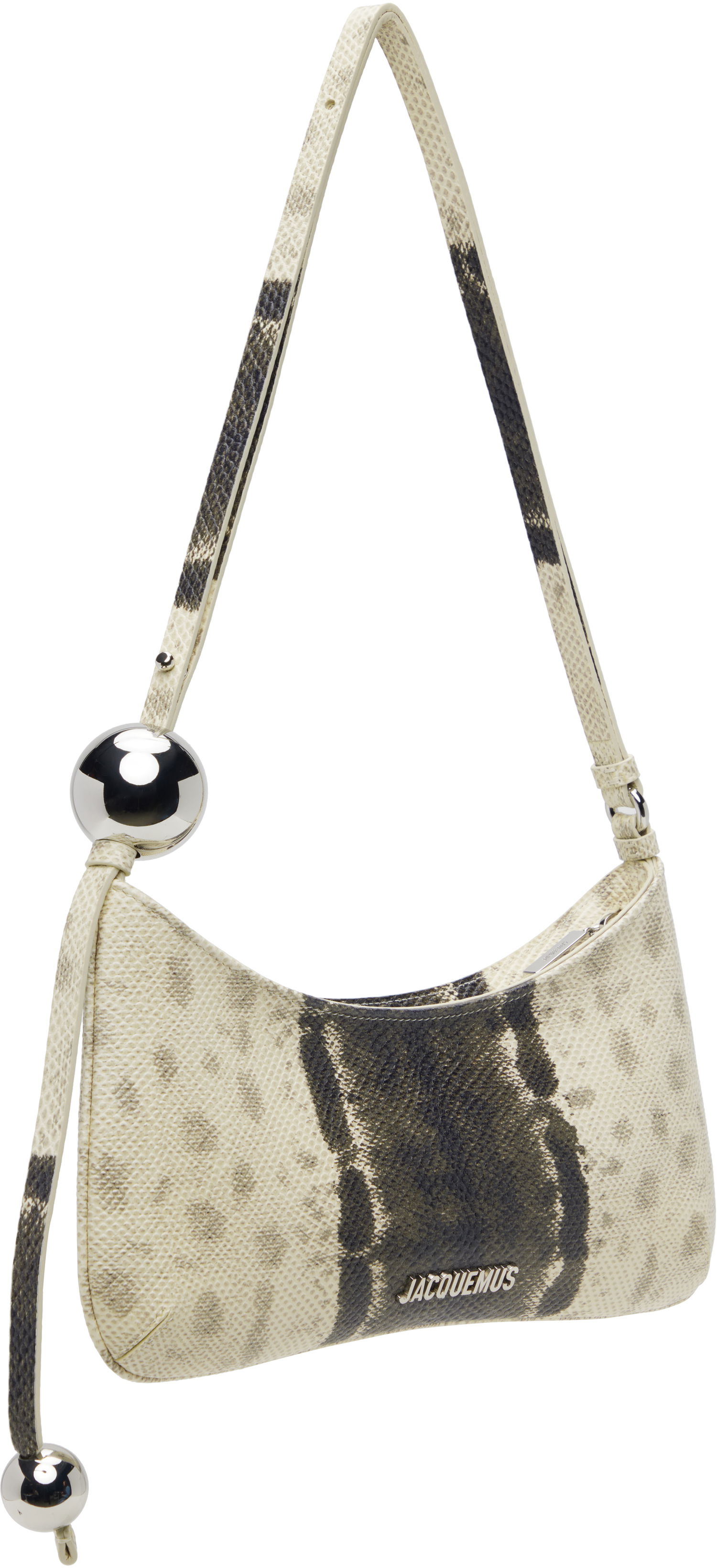 Чанта през рамо Jacquemus The Bisou Perle Python-Embossed Shoulder Bag Многоцветен | 25HBAW00057AC05G03, 1