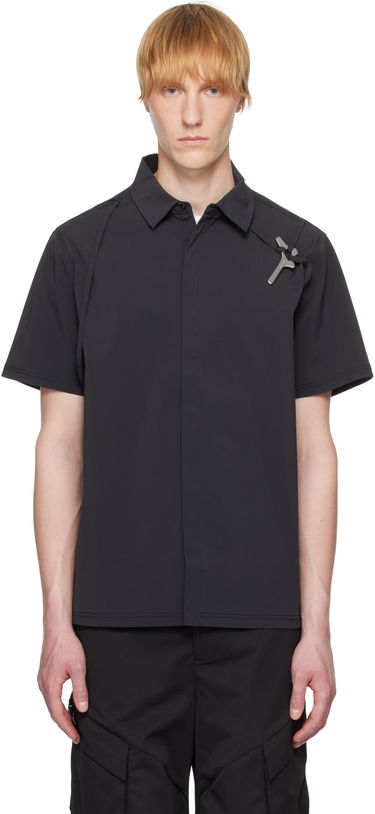 Риза HELIOT EMIL Heliot Emil Purulence Technical Shirt Черно | SS25_M_05_042_BLK01_CO, 0