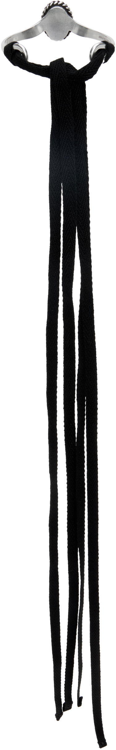 Гривна Ann Demeulemeester Ann Demeulemeester Leja Cabochon Cord Bracelet Черно | B0012994-JW021-070, 1