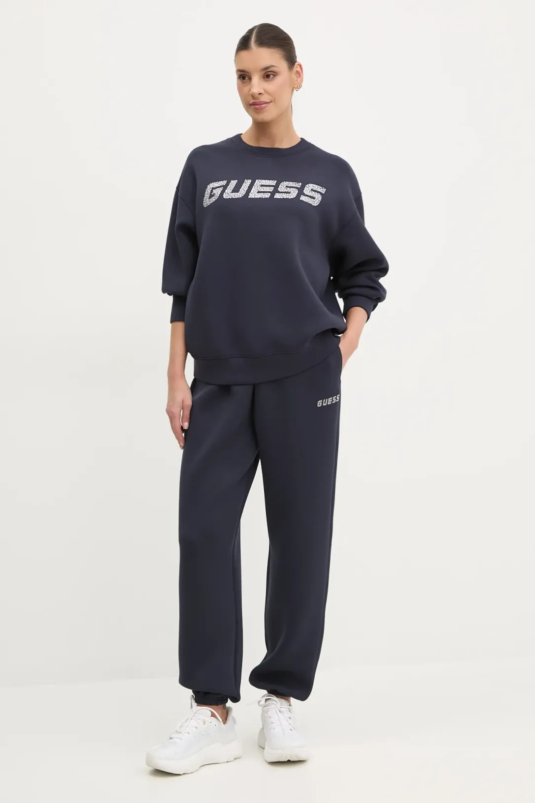 Пуловер GUESS Guess Cecilia Sweatshirt Тъмно синьо | V4BQ15K7UW2-A71W, 1