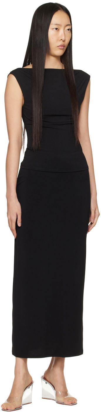 Пола Miaou Miaou Chiara Maxi Skirt Черно | 4051VISBLK, 3