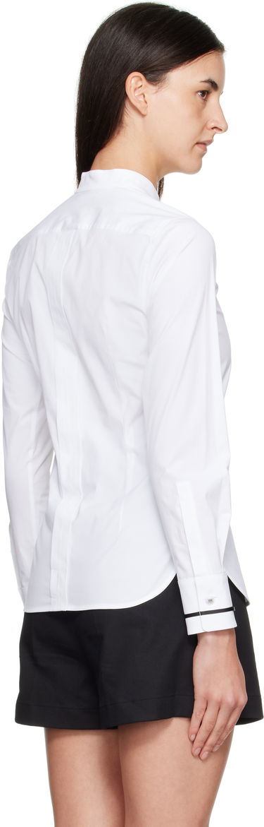 Риза Max Mara Max Mara Otranto Stand Collar Long Sleeve Shirt Бяло | 2521116041600, 2