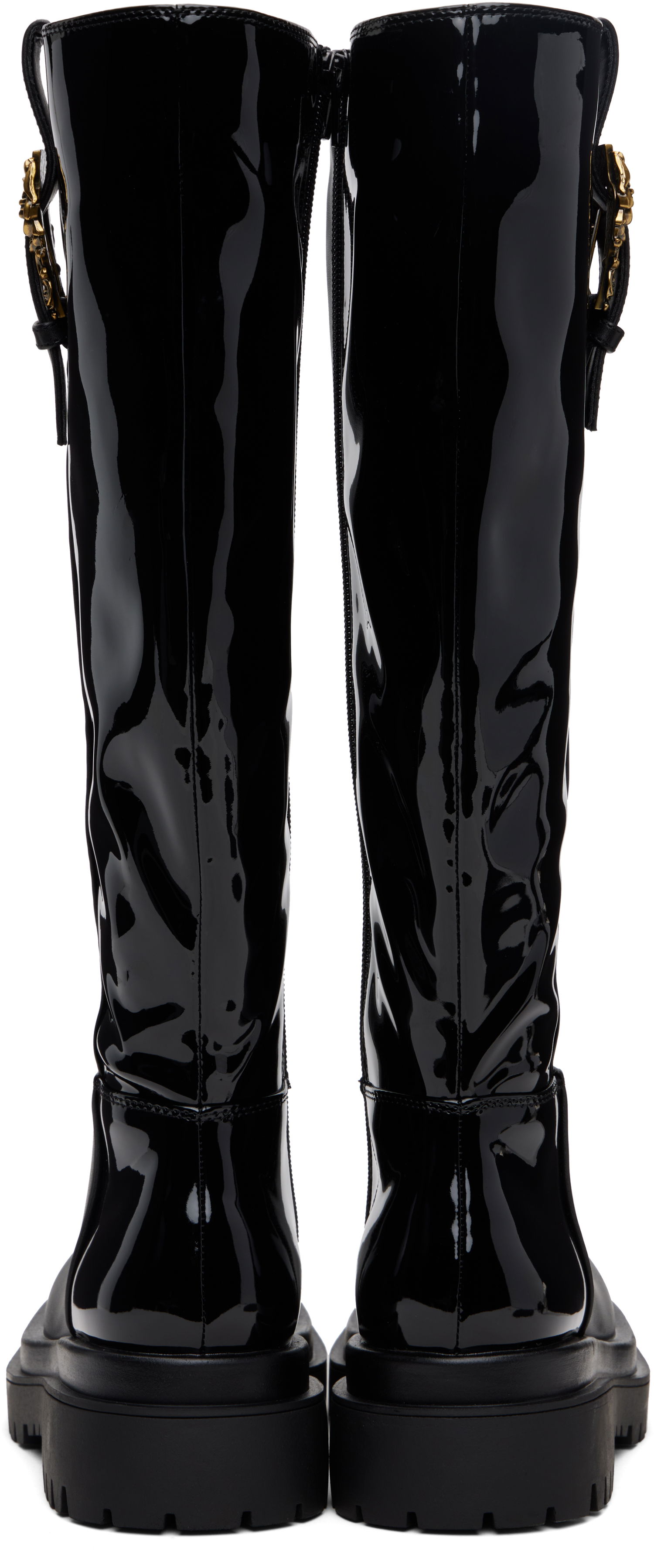 Кецове и обувки Versace Versace Jeans Couture Tall Boots Черно | E79VA3S65_E71570, 1