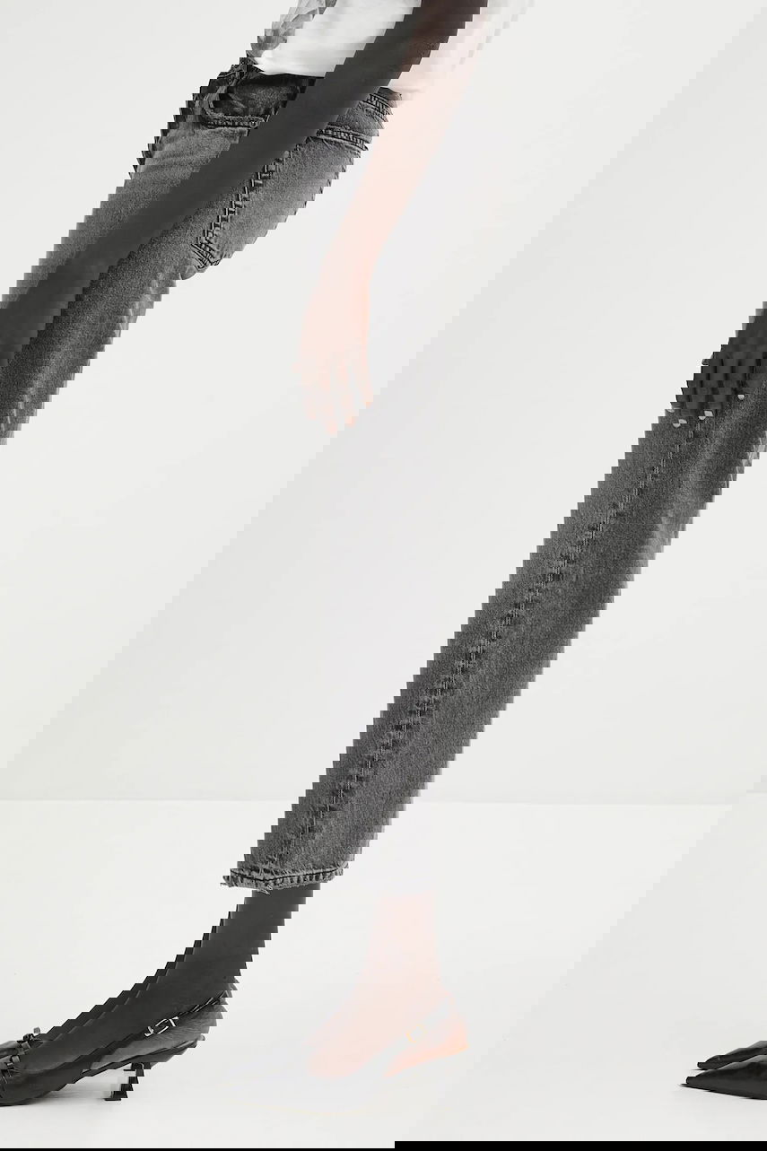 Дънки Anine Bing Kate Jean High Waist Cropped Jeans Сиво | A.06.11158, 1