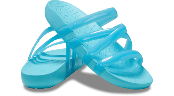 Кецове и обувки Crocs Splash Glossy Strappy Sandals Синьо | 208537-4NP, 1