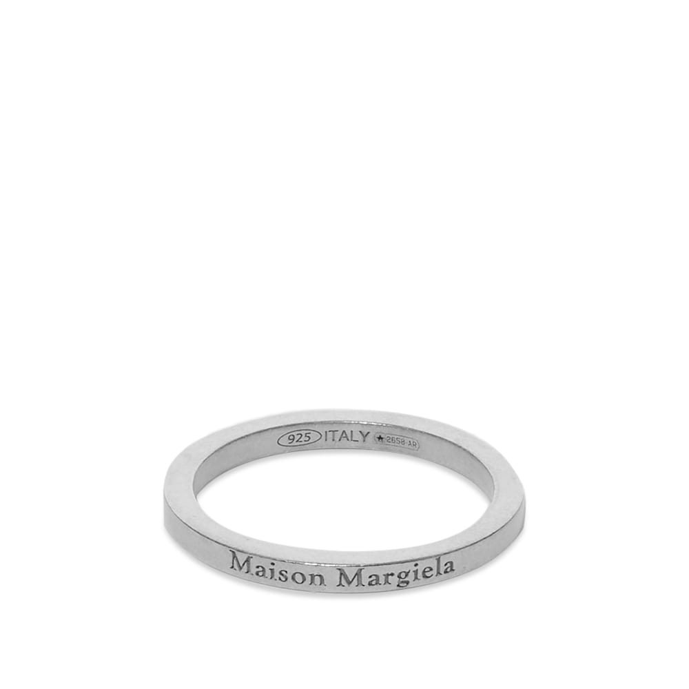 Пръстен Maison Margiela Text Logo Slim Band Ring Металик | SM1UQ0063-SV0091-951, 0