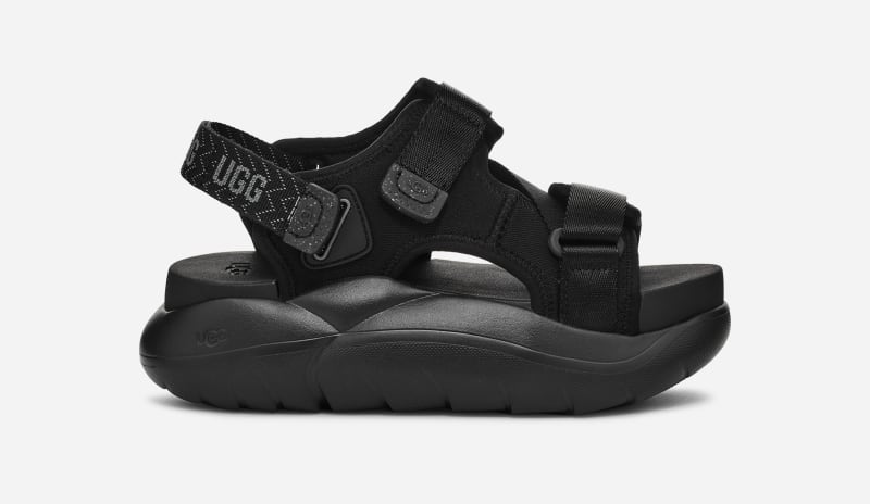 Кецове и обувки UGG Alto Cross Strap Textile Sandal Черно | 1152688-BLK, 0