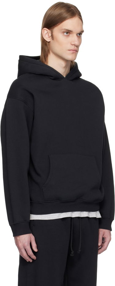 Суитчър SKIMS SKIMS Fleece Lounge Relaxed Hoodie Черно | PL-PLO-8461M-WASHED ONYX, 1