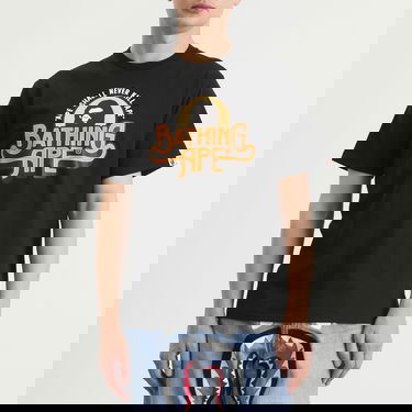 Тениска BAPE Bathing Ape Garment Logo T-Shirt, Size X-Large Черно | 001TEL801048M-BLK, 2