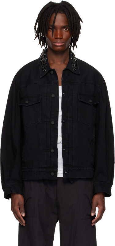 Яке Simone Rocha Simone Rocha Embellished Denim Jacket Черно | 6116B 1239, 0
