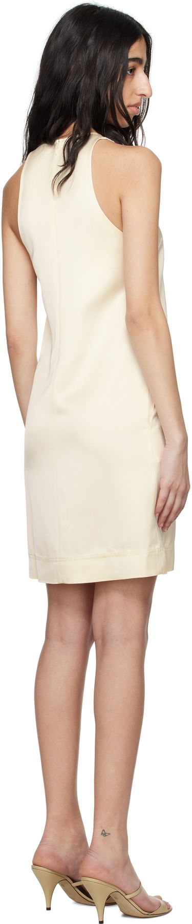 Pокля TOTEME TOTEME Scoop-Neck Mini Dress Бежово | 252-WRD0193-FB0382, 2