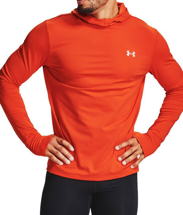 Суитчър Under Armour Q. IGNIGHT CG Long-Sleeve Hooded Performance Top with Thumbholes Оранжево
 | 1356167-830