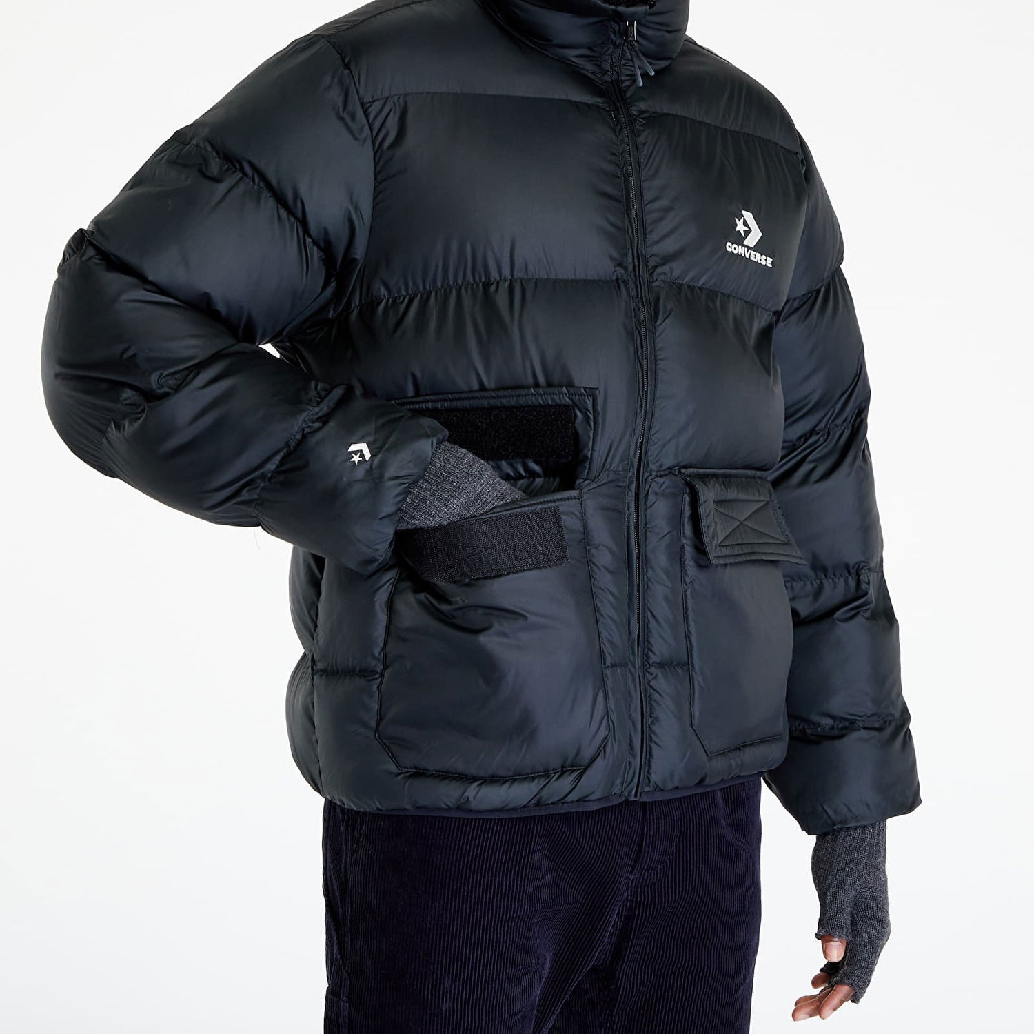 Пухо яке Converse Patch Pocket Puffer Jacket Черно | 10023798-A01, 1