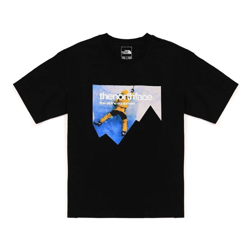 Тениска The North Face Mountain Heavyweight Graphic T-Shirt Черно | NF0A7QQY-JK3