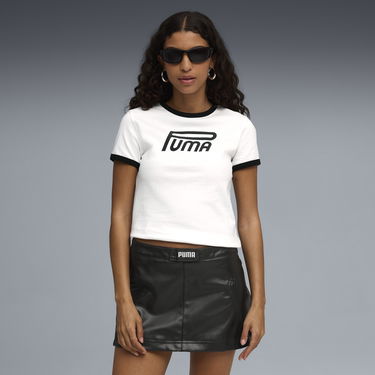 Тениска Puma FUTURE.PUMA.ARCHIVE Fitted Graphic T-Shirt Бяло | 632122_02, 0