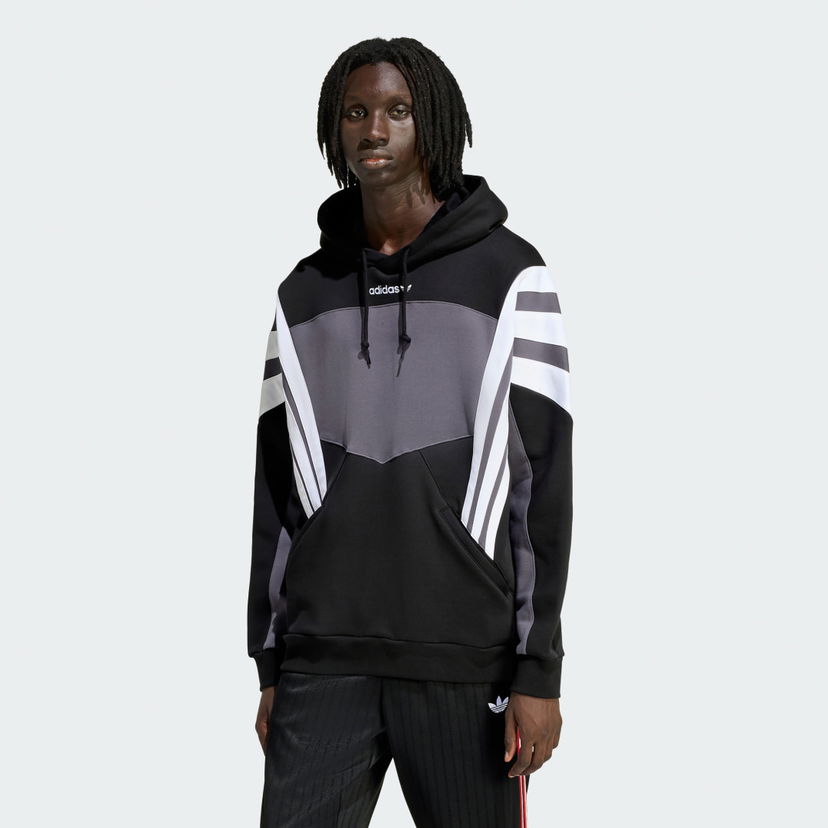 Суитчър adidas Performance Colorblock Striped Hoodie SANTIAGO HD Многоцветен | KT0727