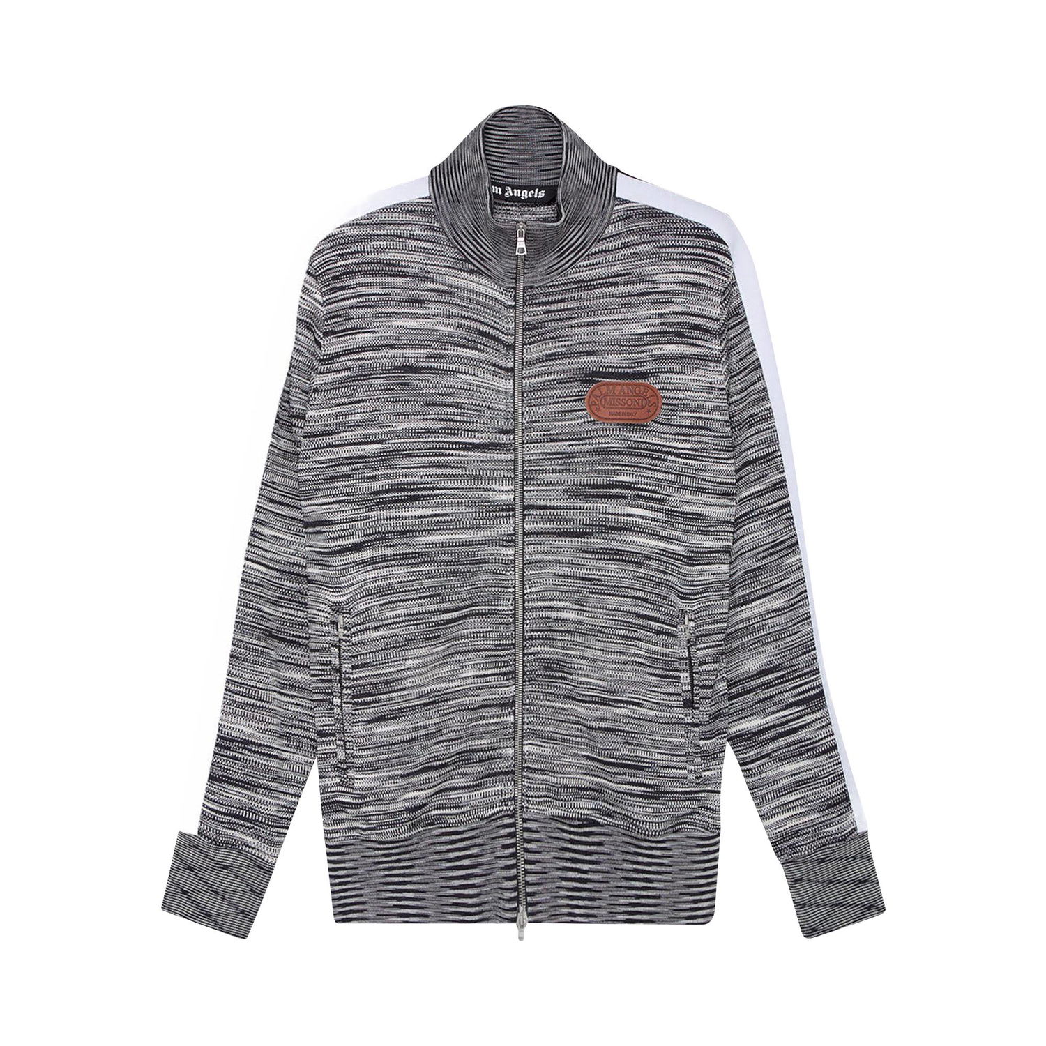 Яке Palm Angels x Missoni Knitted Track Jacket Сиво | PMHA028F21KNI0010860, 1