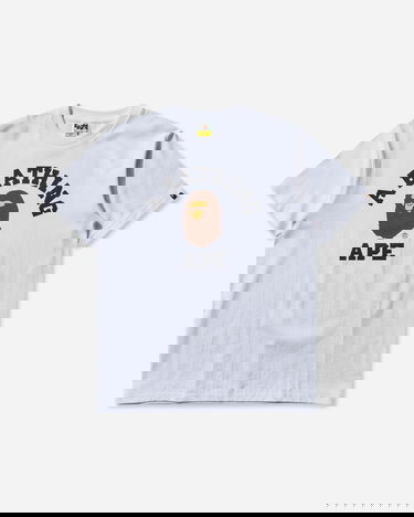 Тениска BAPE College T-Shirt Бяло | 1L80110001 WHITE, 1
