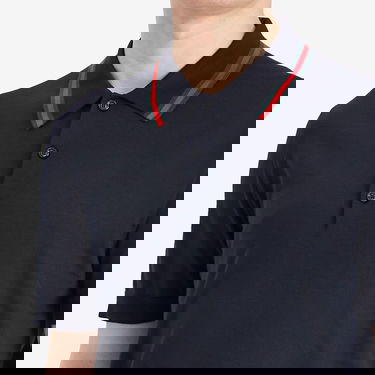 Поло тениска Gucci Gucci Men's Fine Gauge Wool Polo Shirt, Large Тъмно синьо | 819225-XKEJV-4060, 5