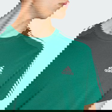 Тениска adidas Performance Sportswear Essentials Single Jersey 3-Stripes Зелено | IS1333, 5
