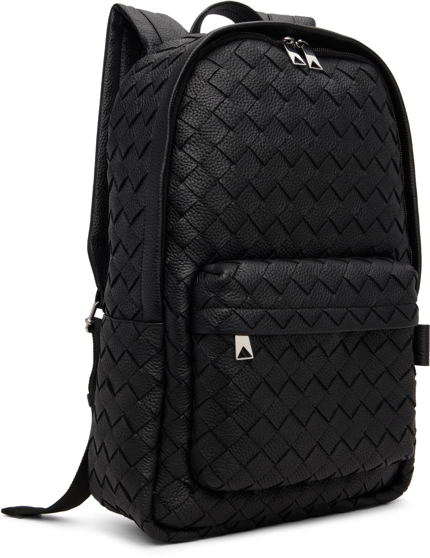 Раница Bottega Veneta Bottega Veneta Intrecciato Leather Backpack Черно | 833158V5I528803, 1