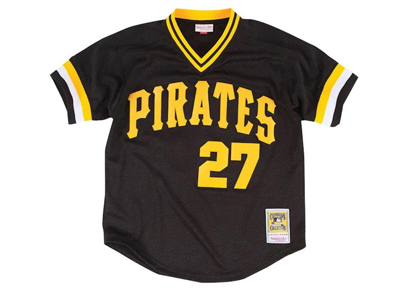 Фланелка Mitchell & Ness Mitchell & Ness Pittsburgh Pirates Kent Tekulve 1982 Authentic Mesh BP Jersey Черно | 9N3B7MBP0-PITKT-Y82, 0