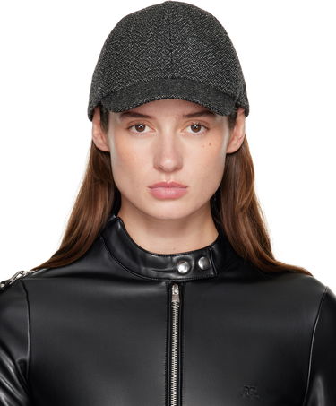 Шапка с козирка Courrèges Courrèges Caviar Wool Cap Сиво | 325ACT042WO0144, 0