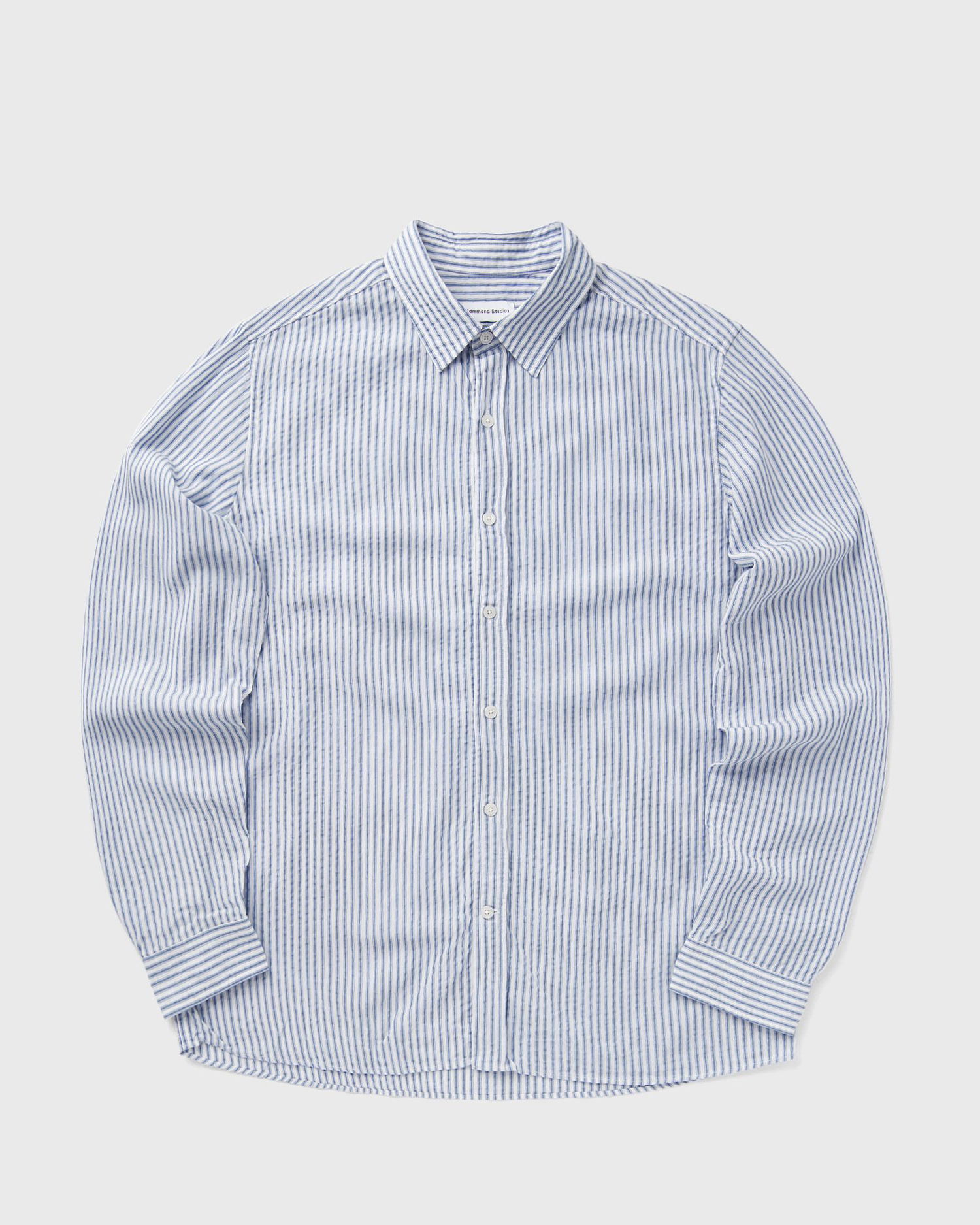 Риза Edmmond Studios Lobby Striped Seersucker Shirt Синьо | 125-10-10550, 1