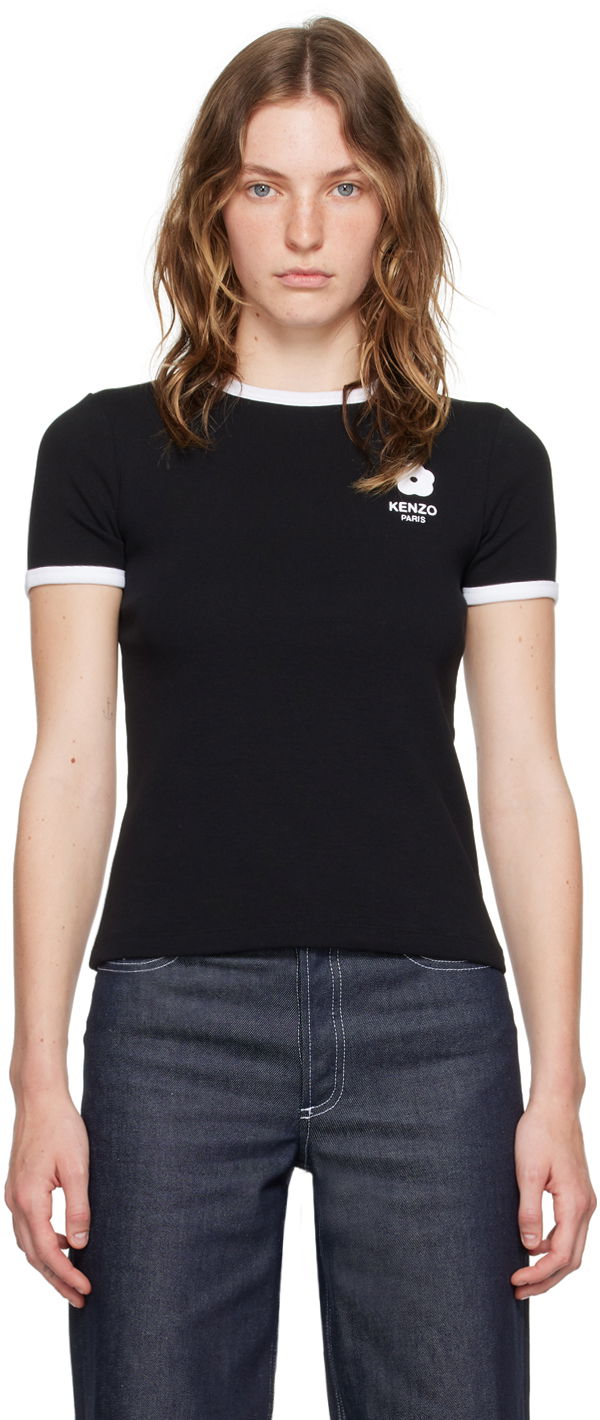 Тениска KENZO Black Paris Boke Flower 2.0 T-Shirt Черно | FE62TS1294SR, 0