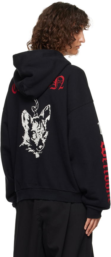 Суитчър We11done We11done Elleven Zip Hoodie Черно | WD-TJ3-24-875-U-BK, 2
