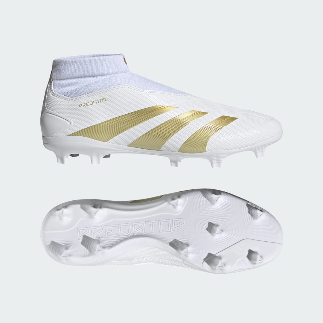 Кецове и обувки adidas Performance Predator League Laceless Firm Ground Бяло | IF6332, 0
