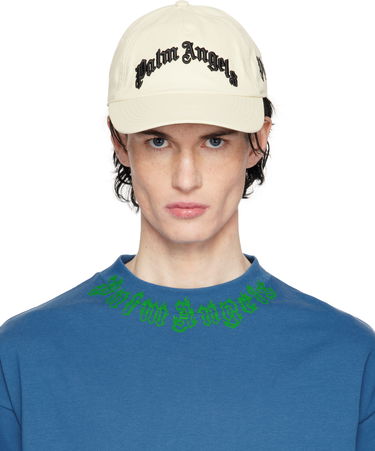 Шапка с козирка Palm Angels Curved Logo Baseball Cap Бяло | PMLB10AS25FAB0010310, 0