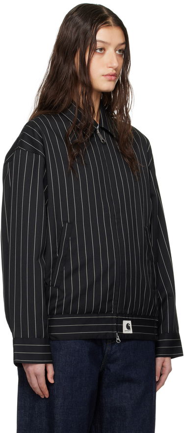 Яке бомбър Carhartt WIP Carhartt WIP Seaton Pinstripe Jacket Черно | I034449 2MBXX, 1