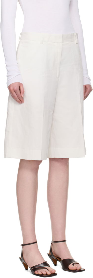 Къси панталони TOTEME TOTEME Tailored Shorts Бяло | 253-WRB0285-FB0425, 1