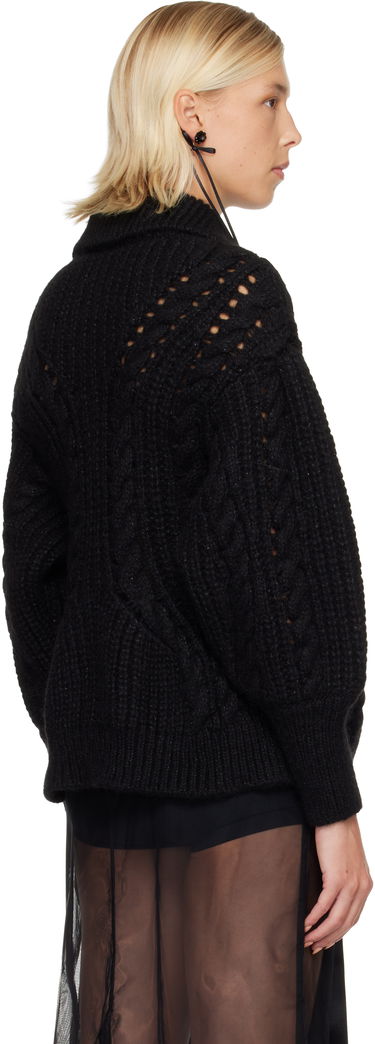 Пуловер Simone Rocha Simone Rocha Sculpted Chunky Knit Cardigan Черно | MZMK1B 0665, 2