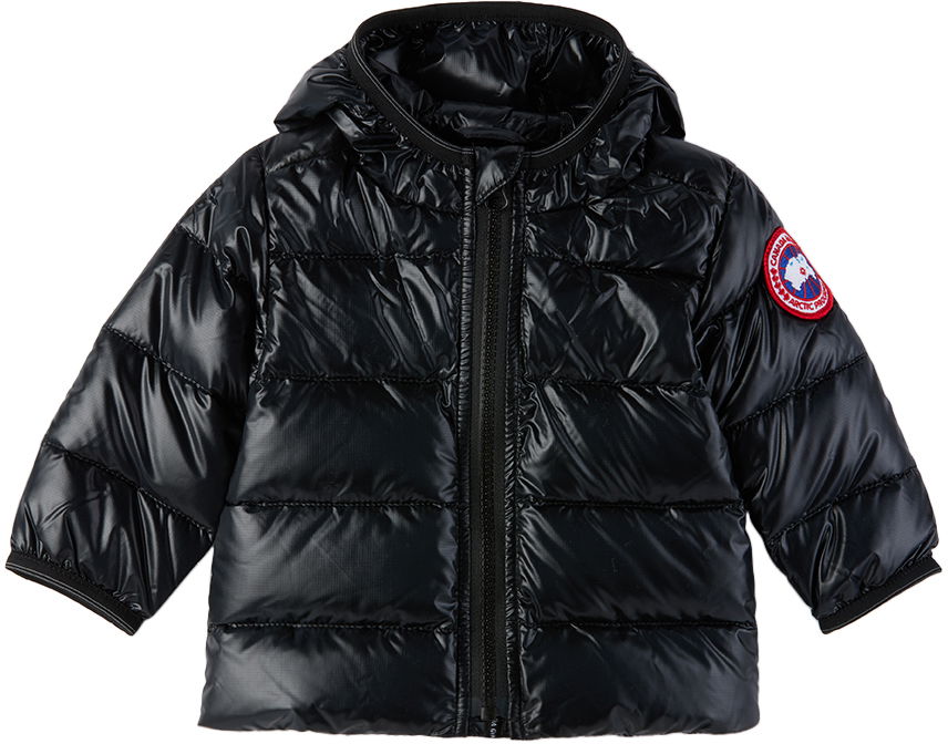 Пухо яке Canada Goose Kids' Crofton Down Hooded Jacket Черно | 5460B, 0