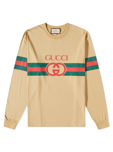 Тениска Gucci New Logo Tee Бежово | 581903-XJET2-2094
