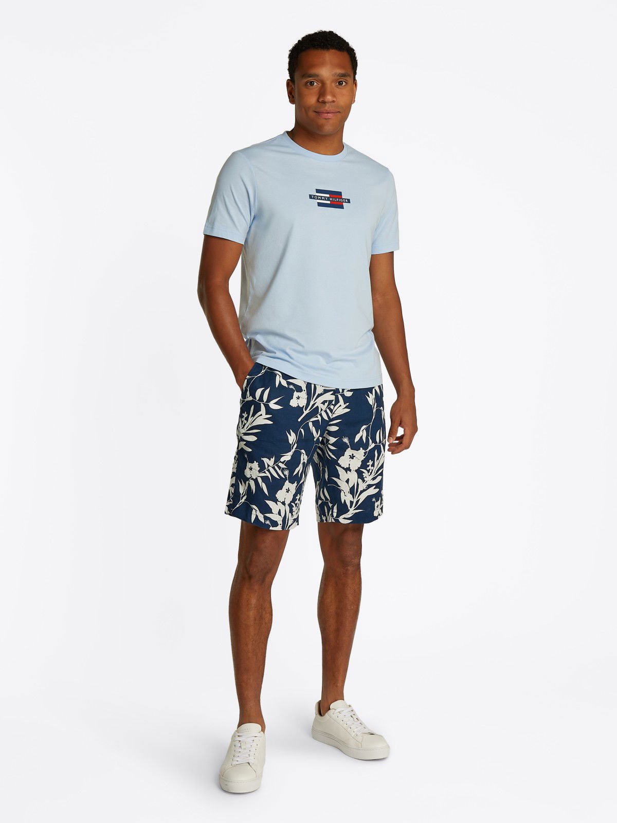 Тениска Tommy Hilfiger Tommy Hilfiger Flag Box T-Shirt Синьо | MW0MW38636C1O, 1