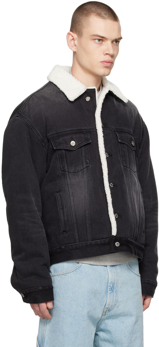 Яке We11done Oversized Faux-Shearling Jacket Черно | WD-DJ3-22-378-U-BK, 1
